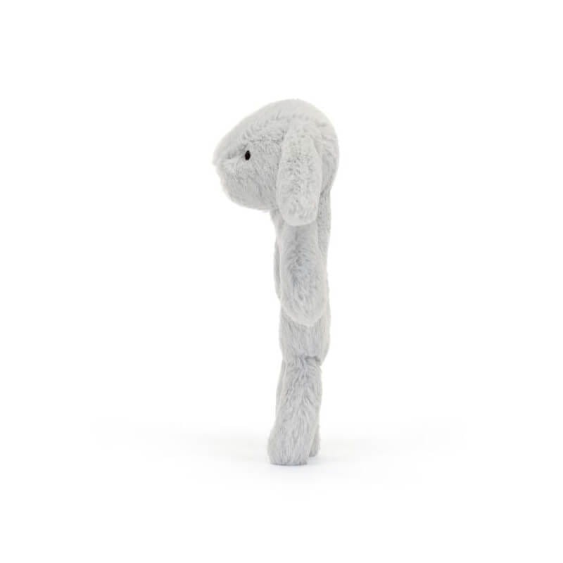 Króliczek grzechotka 18 cm - srebrny / Jellycat