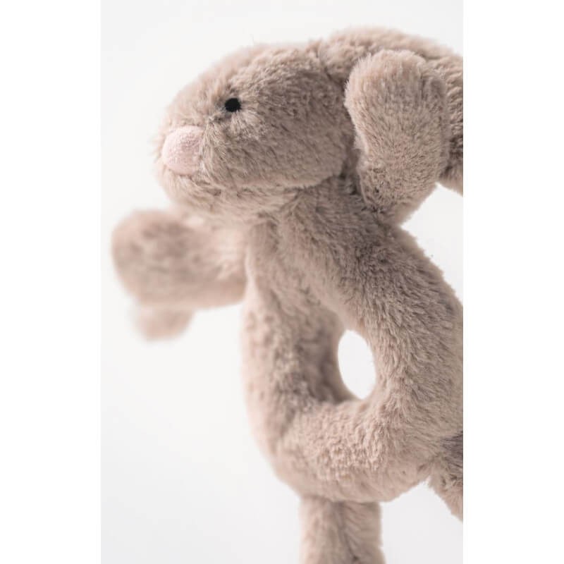 Króliczek grzechotka 18 cm - beżowy / Jellycat