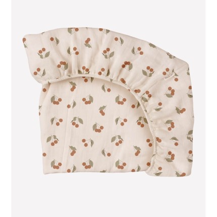 Prześcieradło do łóżeczka - cherry / Main Sauvage