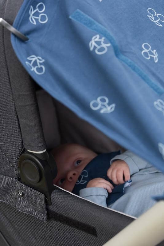 Uniwersalna osłonka do wózka i fotelika Blue Cherry / Dooky