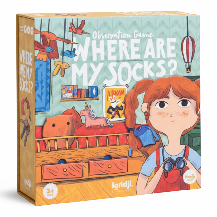 Gra obserwacyjna dla dzieci, Where are my socks?/ Londji