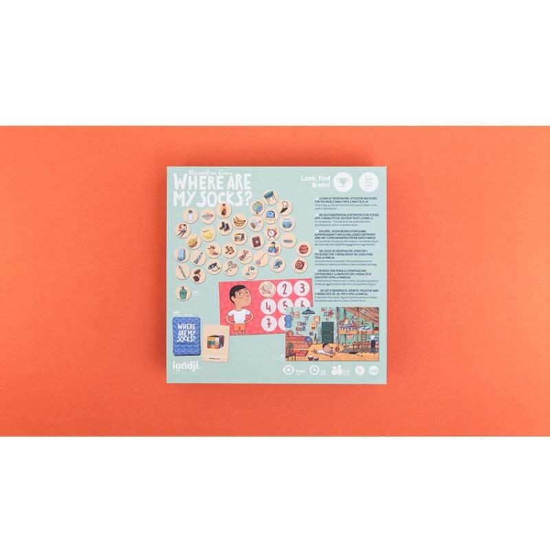 Gra obserwacyjna dla dzieci, Where are my socks?/ Londji