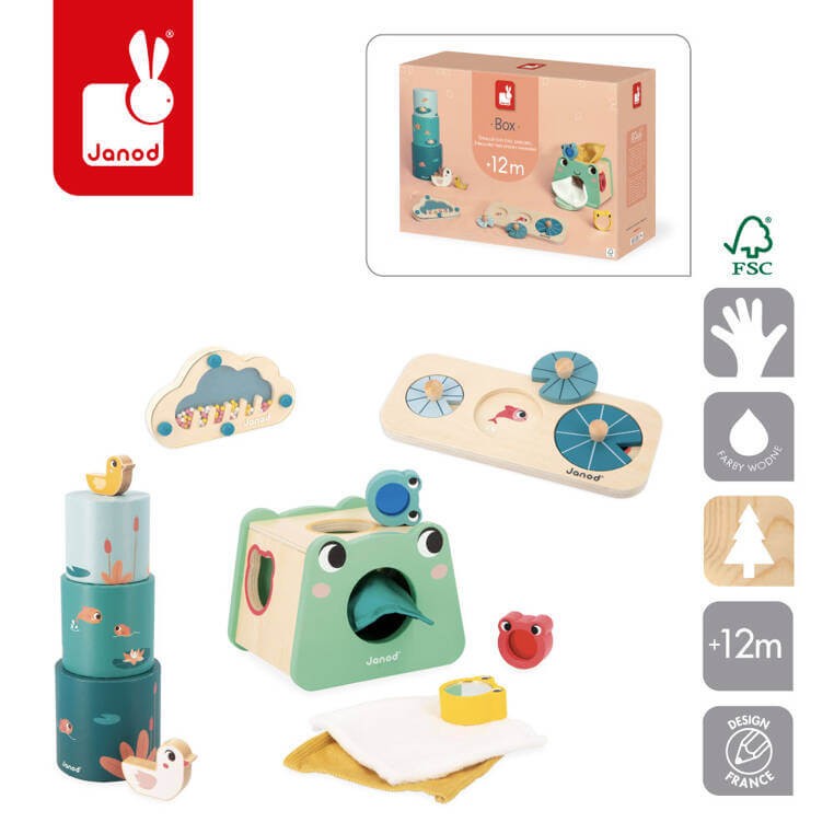 Zestaw zabawek edukacyjnych Box 12m+ / Janod