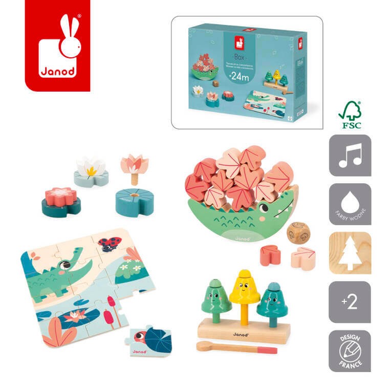 Zestaw zabawek edukacyjnych Box 24m+ / Janod