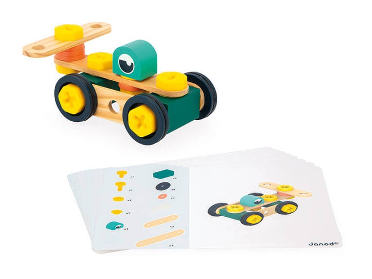 Zestaw konstruktora 100 elementów Brico'kids 3+ / Janod