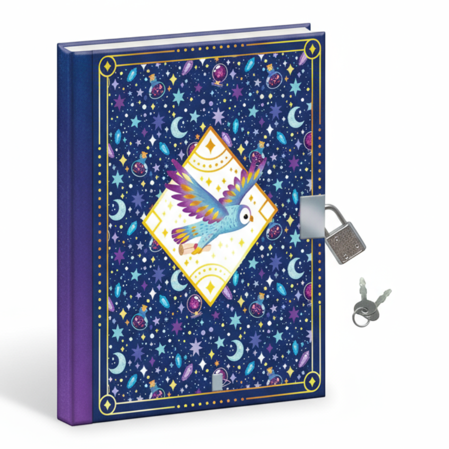 Zestaw kreatywny Sekretna księga Magic School 7+ / Janod