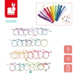 Zestaw kreatywny do tworzenia biżuterii Tęczowe bransoletki 30 szt. 8+ / Janod