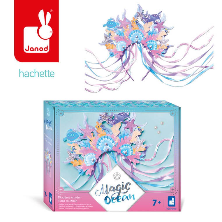 Zestaw kreatywny Tiara do samodzielnego wykonania Magic Ocean 7+ / Janod