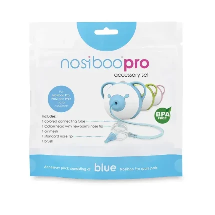 Zestaw akcesoriów do aspiratora Nosiboo Pro - niebieski / Nosiboo