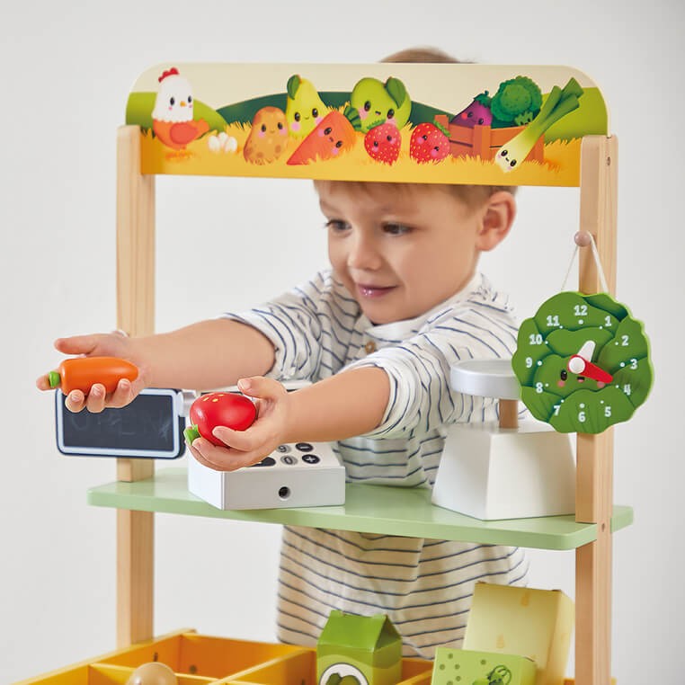 Duży sklep warzywniak Farma 3+ / Janod