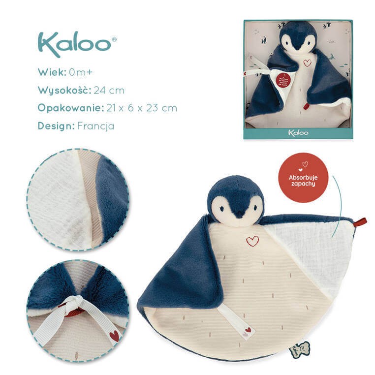 Komforter Pingwinek 24 cm w pudełku kolekcja Complices / Kaloo