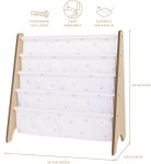 Stojak na Książki Recycled Blueberry Ivory / 3 Sprouts