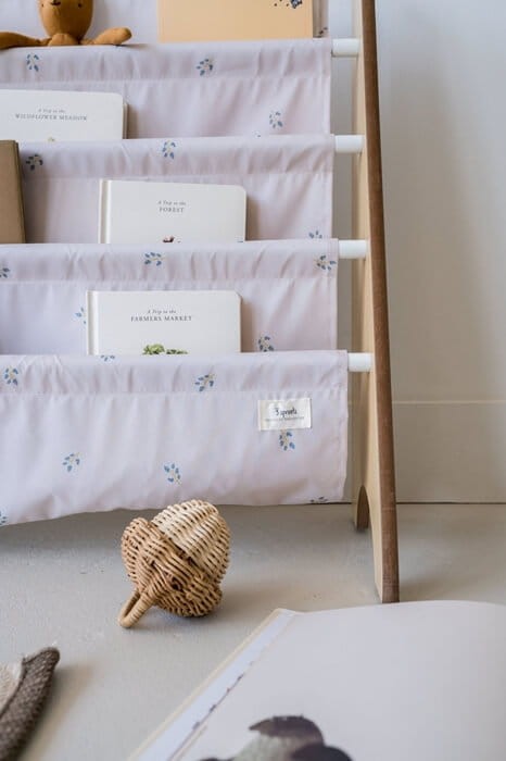 Stojak na Książki Recycled Blueberry Taupe / 3 Sprouts