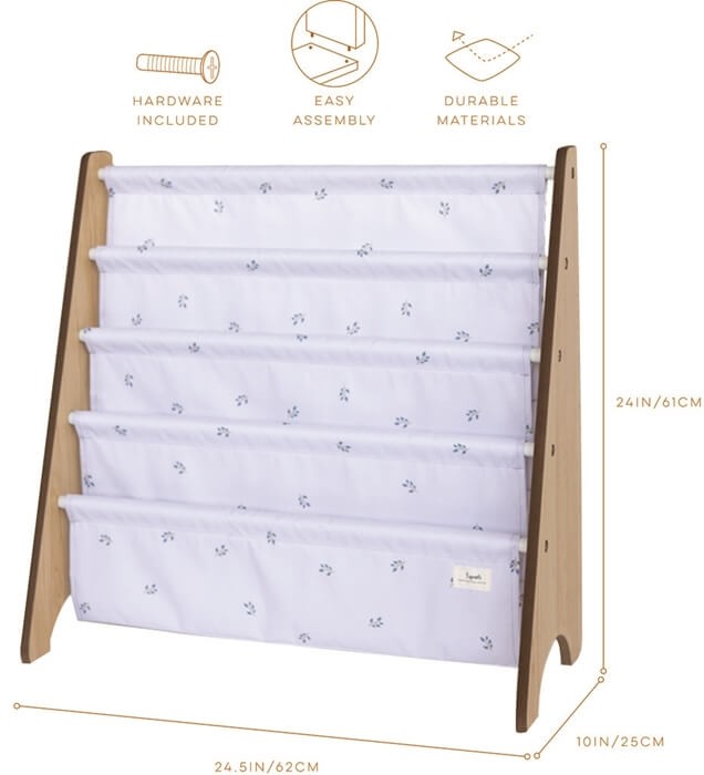 Stojak na Książki Recycled Blueberry Mist / 3 Sprouts