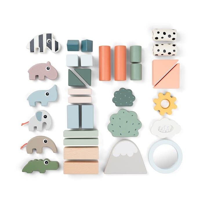 Zestaw Klocków do Zabawy 34 szt. Deer Friends / Done by Deer