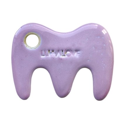 Ceramiczny grzebień do wcierek i masażu głowy - lawenda / Lullalove