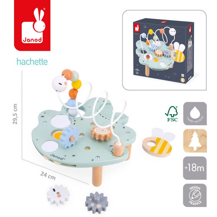 Wielofunkcyjny stolik edukacyjny Liść Sweet Cocoon 18m+ / Janod