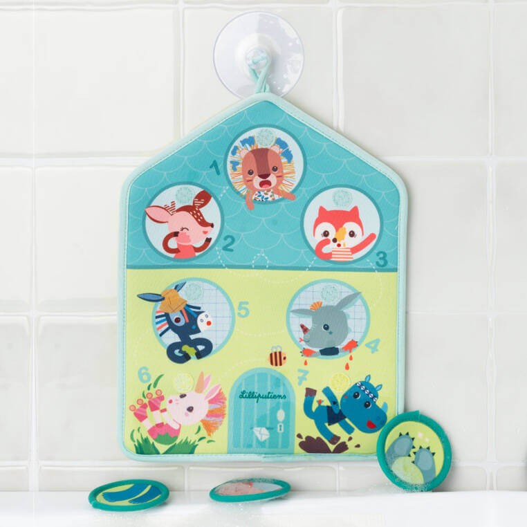 Edukacyjna mata do wanny "Myję się" 18 m+ / Lilliputiens