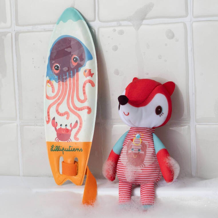 Magiczna przytulanka do kąpieli surfer Lisiczka Alice 12 m+ / Lilliputiens