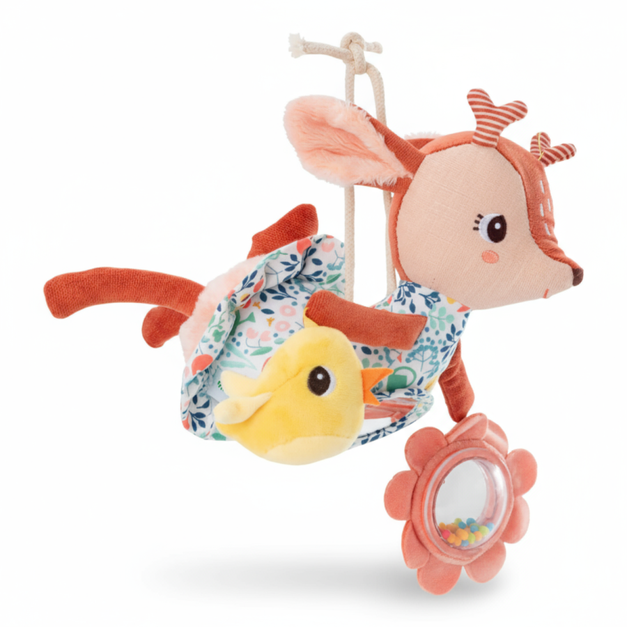 Wielofunkcyjna przytulanka do powieszenia Sarenka Stella 3 m+ / Lilliputiens