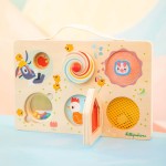 Drewniana tablica manipulacyjna walizka Farma 12 m+ / Lilliputiens