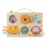 Drewniana tablica manipulacyjna walizka Pojazdy 12 m+ / Lilliputiens