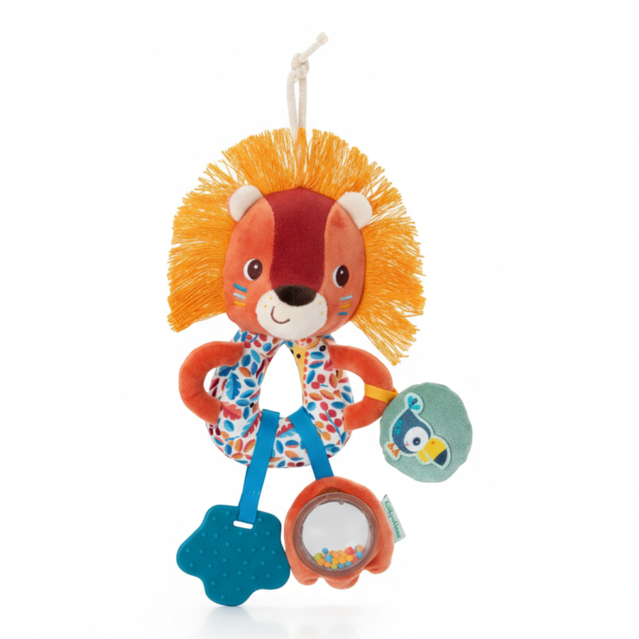 Grzechotka wielofunkcyjna Lew Jack 3 m+ / Lilliputiens