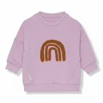 Bluza z bawełny organicznej GOTS Little Gang Rainbow lilac / Lassig