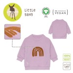 Bluza z bawełny organicznej GOTS Little Gang Rainbow lilac / Lassig