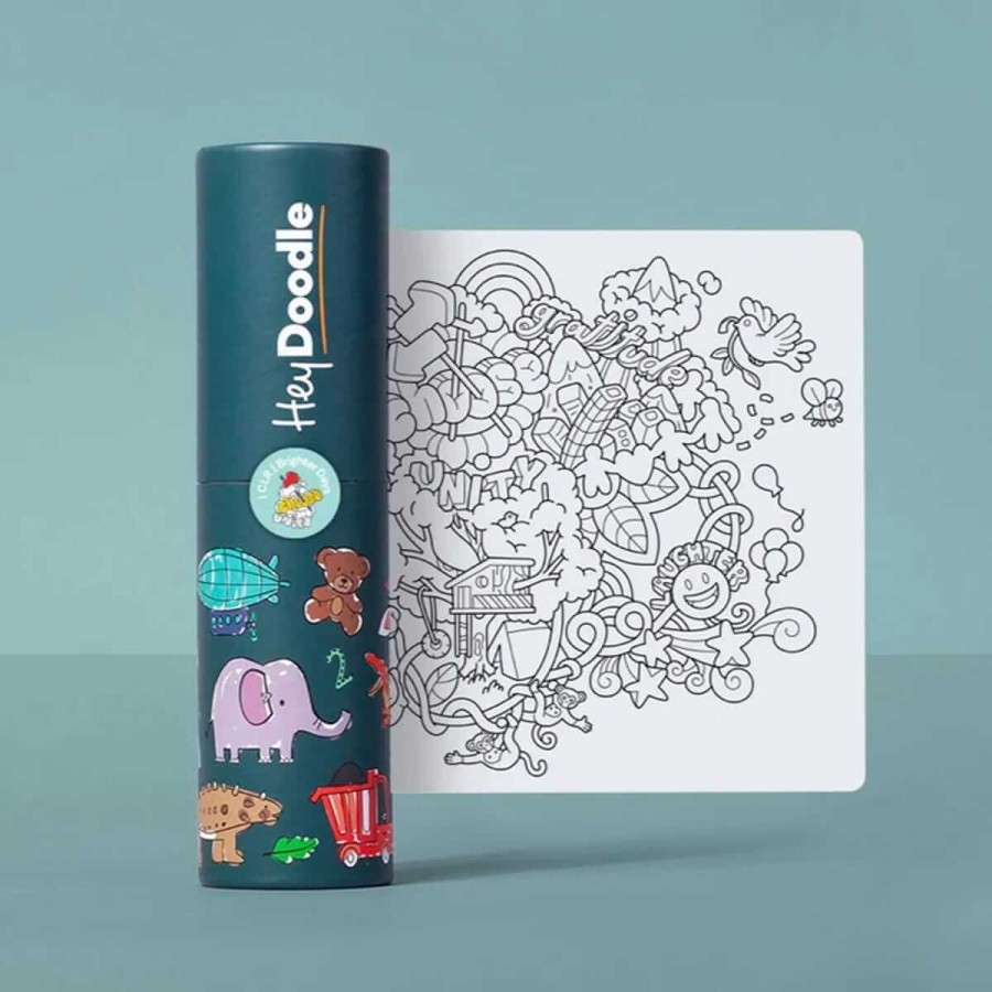 Mata Silikonowa do Kolorowania A4 - Słoneczne Bazgrołki / HeyDoodle