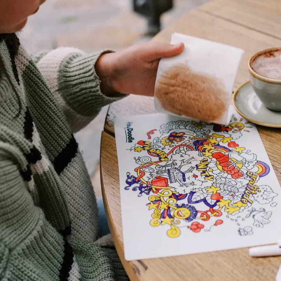 Mata Silikonowa do Kolorowania A4 - Słoneczne Bazgrołki / HeyDoodle