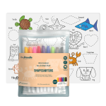 Duża Mata Silikonowa do Kolorowania A3 - Kształty i Zwierzęta / HeyDoodle