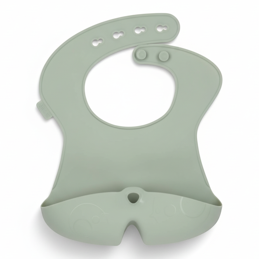 Śliniak z otwartą kieszonką szałwia / b.box