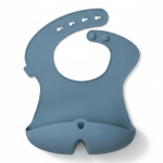 Śliniak z otwartą kieszonką niebieski / b.box