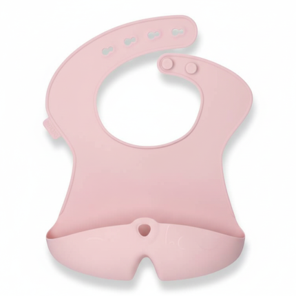 Śliniak z otwartą kieszonką róż / b.box