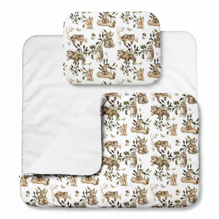 Pościel przedszkolaka LIGHT z suwakami - Happy bear / Babysteps