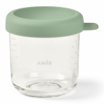 Pojemnik słoiczkek szklany z zamknięciem 250 ml Sage green / Beaba