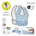 Zestaw śliniaków wodoodpornych 6m+ Happy Rascals Smile sky blue / Lassig