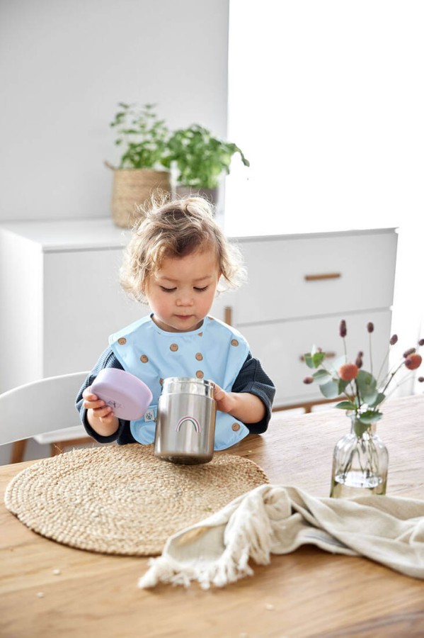 Zestaw śliniaków wodoodpornych 6m+ Happy Rascals Smile sky blue / Lassig