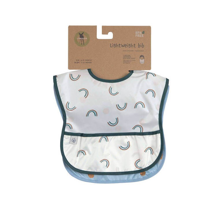 Zestaw śliniaków wodoodpornych 6m+ Happy Rascals Smile sky blue / Lassig