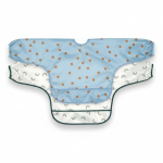 Zestaw śliniaków z długim rękawem 6m+ Happy Rascals Smile sky blue / Lassig