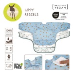 Zestaw śliniaków z długim rękawem 6m+ Happy Rascals Smile sky blue / Lassig