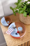 Talerzyk silikonowy dla dzieci Happy Rascals Smile sky blue / Lassig