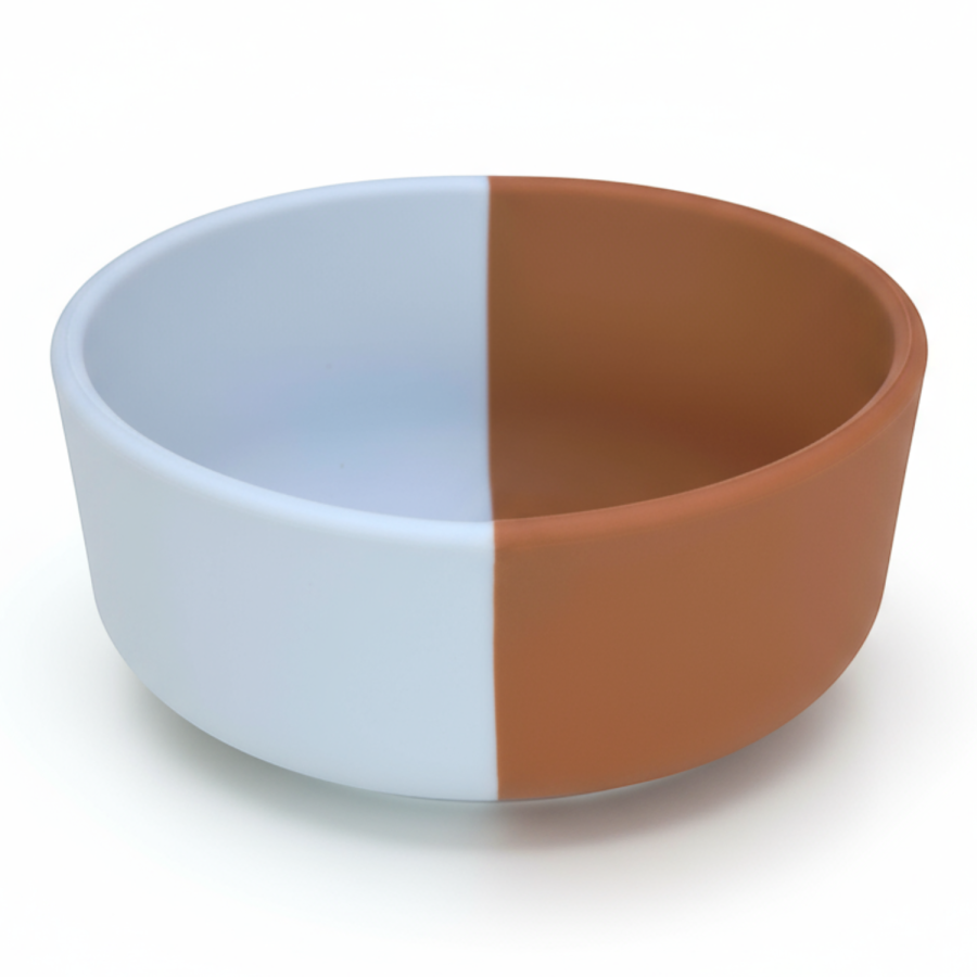 Miseczka silikonowa dla dzieci Happy Rascals Smile sky blue / Lassig