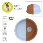 Miseczka silikonowa dla dzieci Happy Rascals Smile sky blue / Lassig