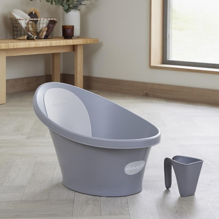 Kubek do mycia włosów Pebble Grey / Shnuggle Baby