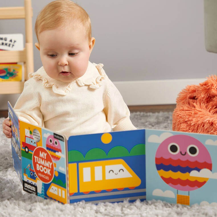 Kartonowa kontrastowa dwustronna książeczka harmonijka Pojazdy 0+ / Mudpuppy