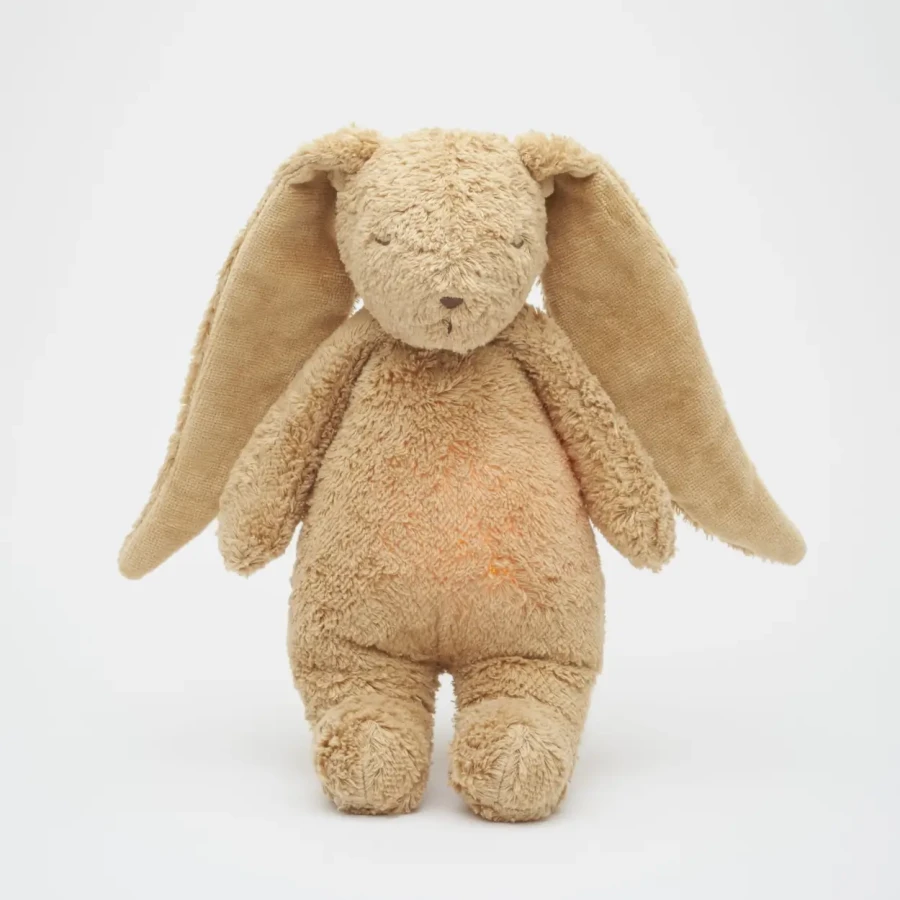 Moonie NATUR 2.0 - szumiący króliczek z lampką - CAPPUCCINO