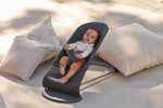 BABYBJORN - leżaczek BLISS WOVEN - Petal Quilt, Antracyt