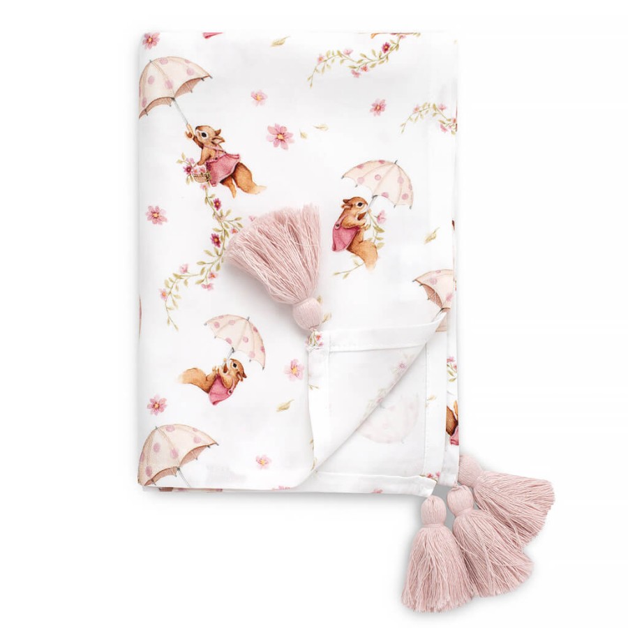 Otulacz bambusowy z chwostami UMBRELLAS 100x70cm / YOSOY